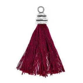 1 Inch Burgundy Tassel