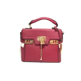 ALDO Maroon Textured Satchel | Brand New |