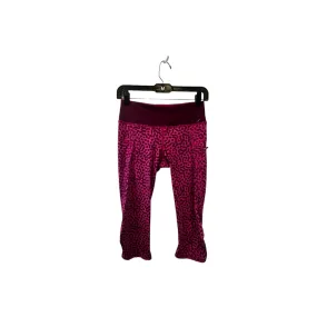 Animal Print Athletic Leggings Capris Lululemon, Size 4