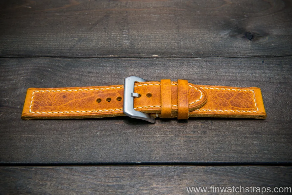 Badalassi Carlo Wax leather watch strap. Napoli color. Handmade in Finland.