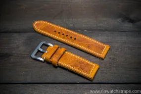 Badalassi Carlo Wax leather watch strap. Napoli color. Handmade in Finland.