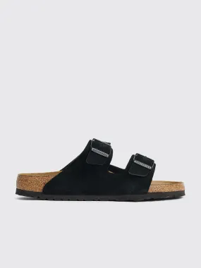 Birkenstock Arizona SFB Suede Sandals Black