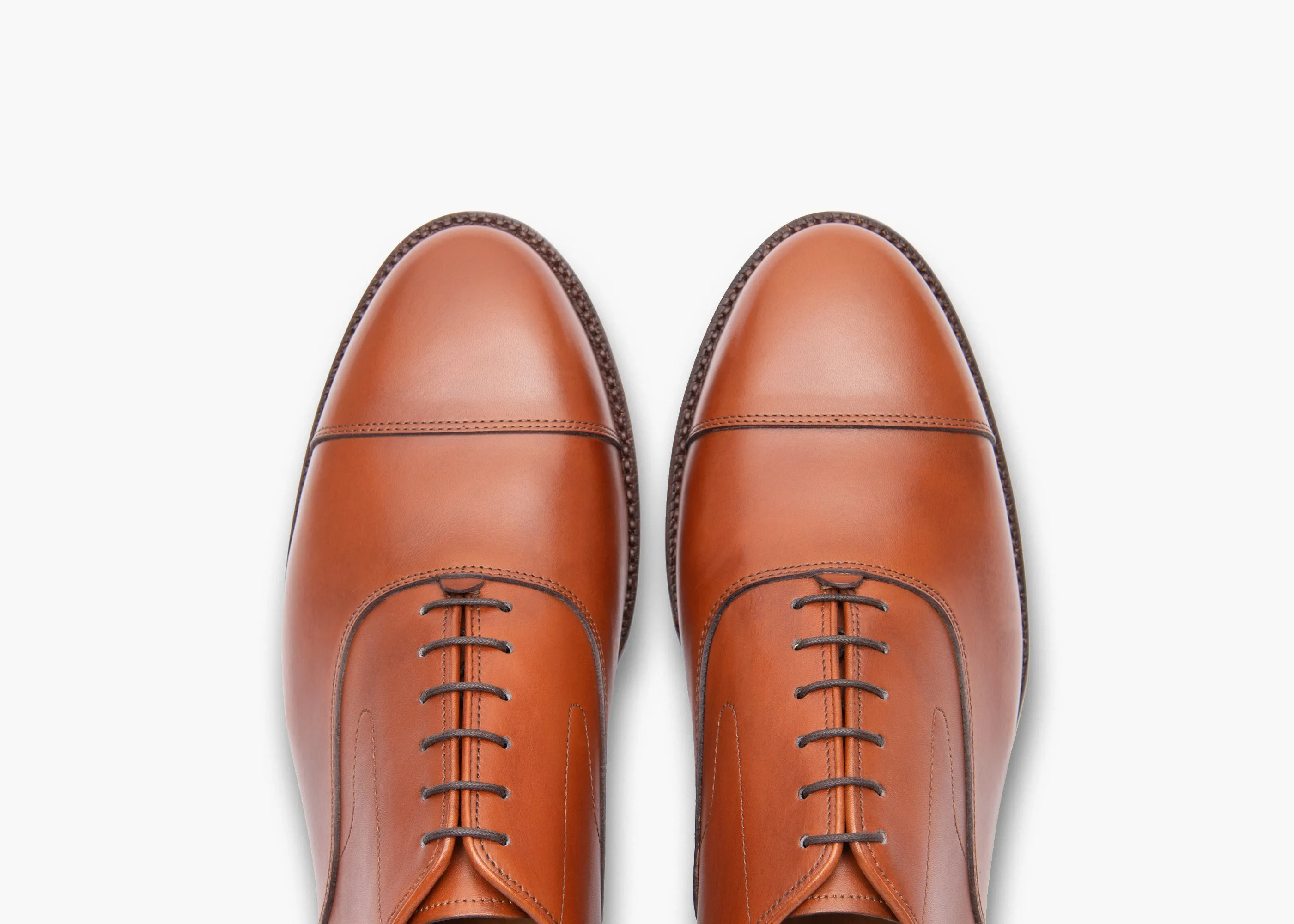 Cap Toe Oxford - British Tan