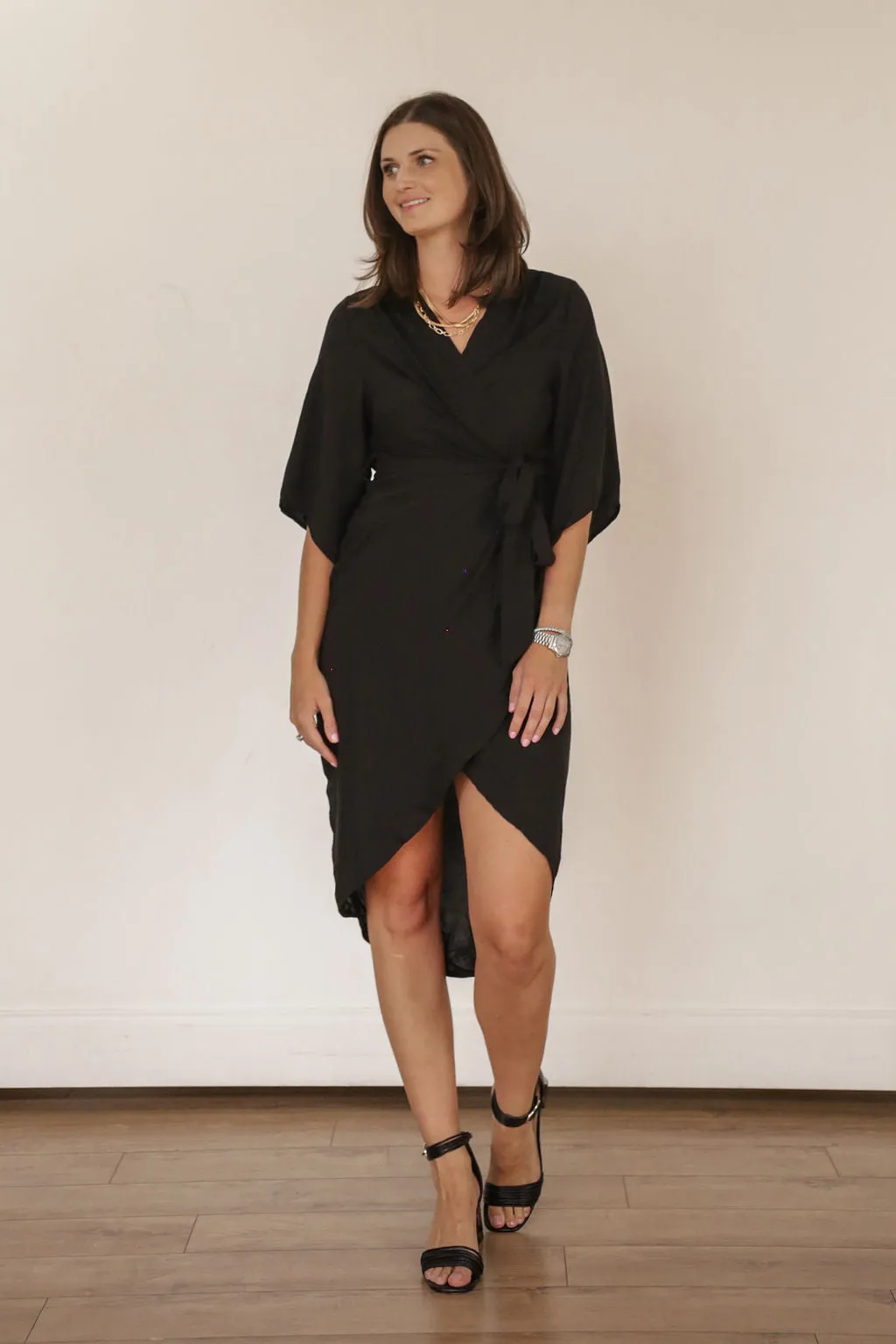 Date Night Midi Wrap Dress