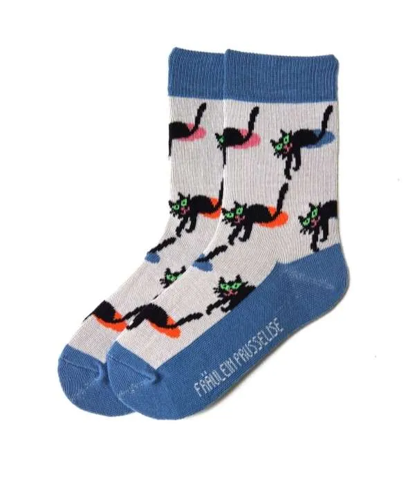 Fraeulein Prusselise Organic Cotton Ankle Socks CAT