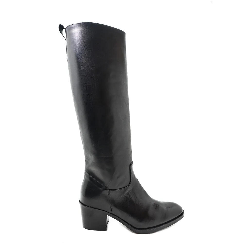 IDA 04 - boots leather BLACK