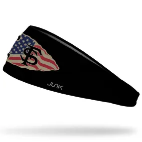 Junk Brands Veteran's Alliance Arrowhead Headband - Black