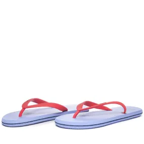 LOGO MOKER - Flip-Flops - Thongs - Unisex - BLUE LT-FUCHSIA