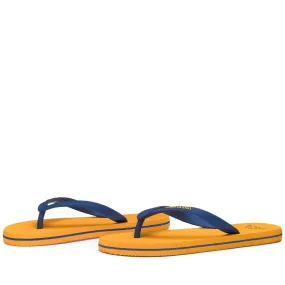 LOGO MOKER - Flip-Flops - Thongs - Unisex - YELLOW-BLUE