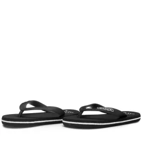 LOGO   MOKER KID - Flip-Flops - Thongs - Kid unisex - BLACK-WHITE