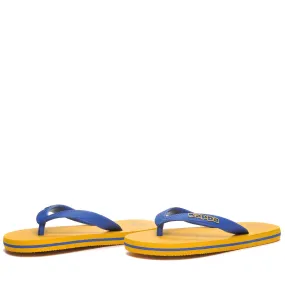 LOGO   MOKER KID - Flip-Flops - Thongs - Kid unisex - YELLOW-BLUE