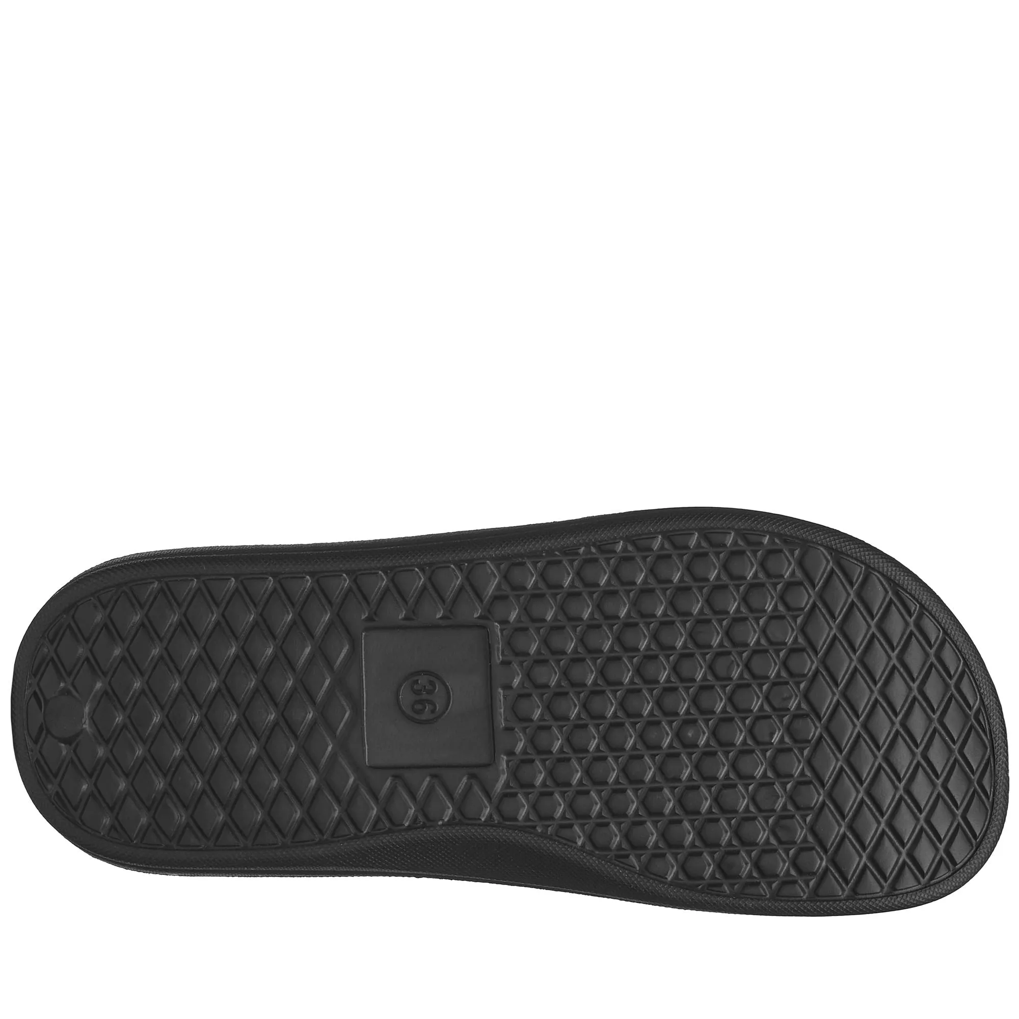 LOGO NIAL - Flip-Flops - Stripe - Unisex - BLACK-WHITE