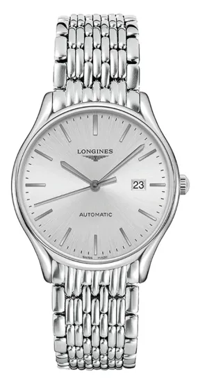 Longines Lyre Automatic Stainless Steel Silver Dial Date Mens Watch L4.961.4.72.6