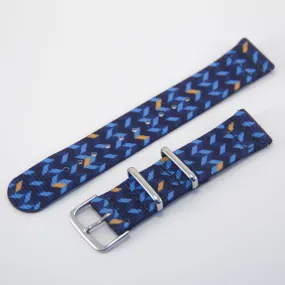 Ocean Chevron 2 Piece Graphic Watch Strap