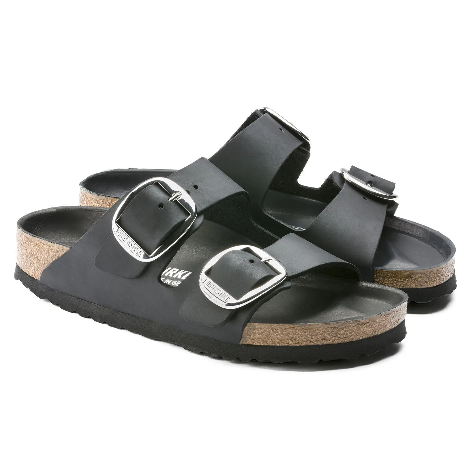 Women's Arizona Big Buckle (NARROW) Black Leather